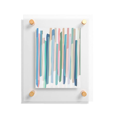 Mareike Boehmer Pastel Stripes 2 Floating Acrylic Print