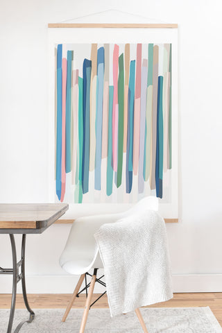Mareike Boehmer Pastel Stripes 2 Art Print And Hanger