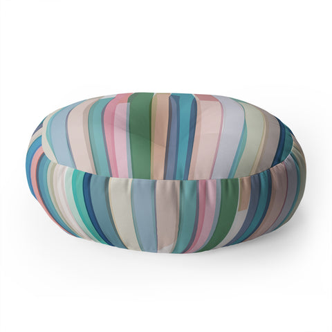 Mareike Boehmer Pastel Stripes 2 Floor Pillow Round