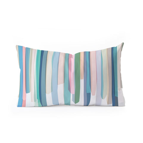 Mareike Boehmer Pastel Stripes 2 Oblong Throw Pillow