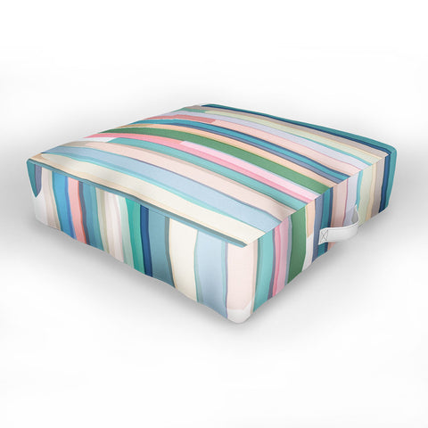 Mareike Boehmer Pastel Stripes 2 Outdoor Floor Cushion