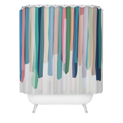 Mareike Boehmer Pastel Stripes 2 Shower Curtain