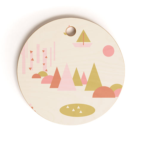Mareike Boehmer Scandinavian Summer Land 1 Cutting Board Round