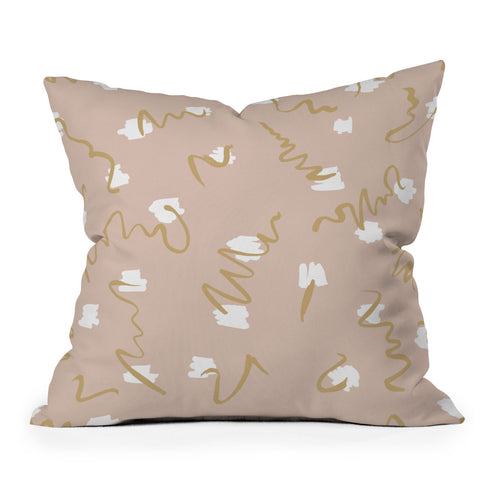 Mareike Boehmer Scribbled Pattern 13Y Outdoor Throw Pillow