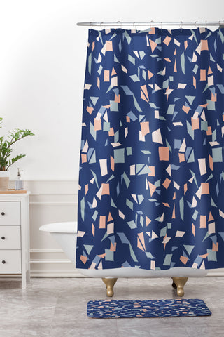 Mareike Boehmer Sketched Confetti 1 Shower Curtain And Mat
