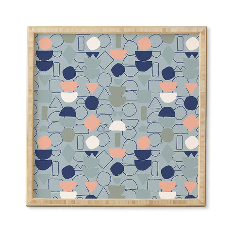 Mareike Boehmer Sketched Lined Up 1 Framed Wall Art