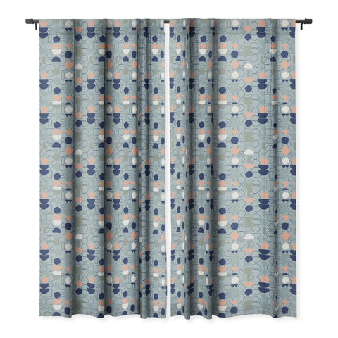 Mareike Boehmer Sketched Lined Up 1 Blackout Window Curtain