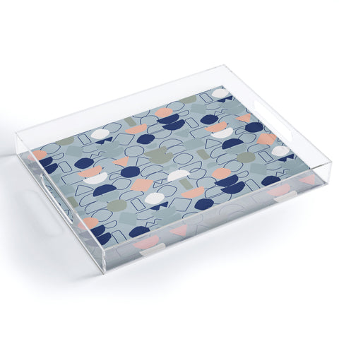 Mareike Boehmer Sketched Lined Up 1 Acrylic Tray