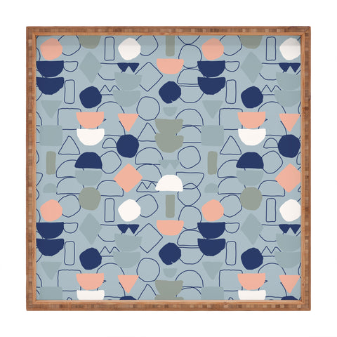 Mareike Boehmer Sketched Lined Up 1 Square Tray