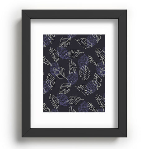 Mareike Boehmer Sketched Nature Leaves 1 Recessed Framing Rectangle