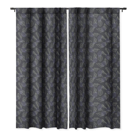 Mareike Boehmer Sketched Nature Leaves 1 Blackout Window Curtain