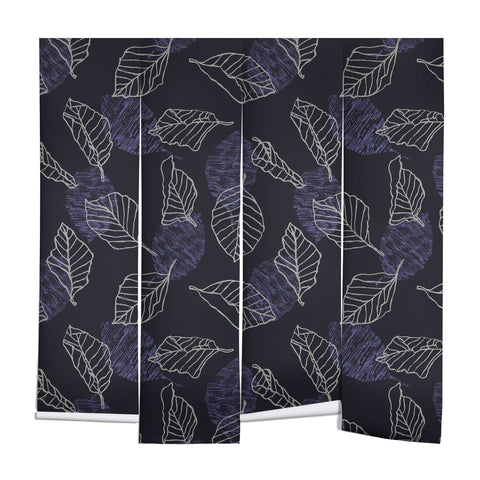 Mareike Boehmer Sketched Nature Leaves 1 Wall Mural