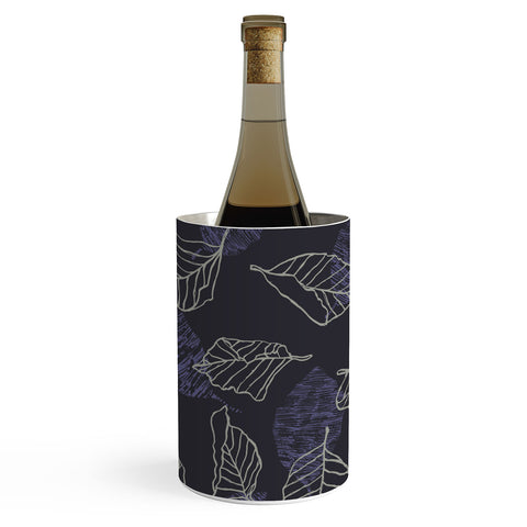 Mareike Boehmer Sketched Nature Leaves 1 Wine Chiller