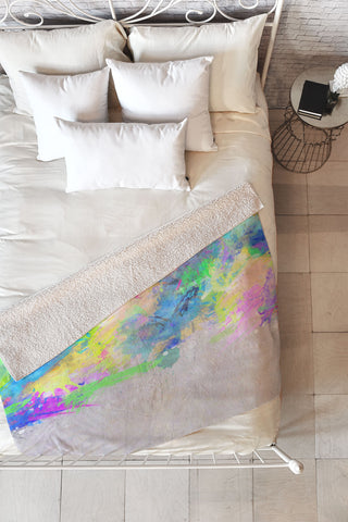 Mareike Boehmer Splash 1 Fleece Throw Blanket