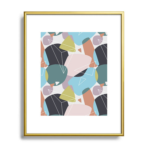 Mareike Boehmer Stones Mixed Up 1 Metal Framed Art Print