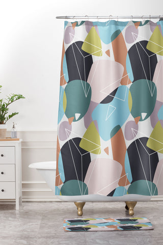 Mareike Boehmer Stones Mixed Up 1 Shower Curtain And Mat