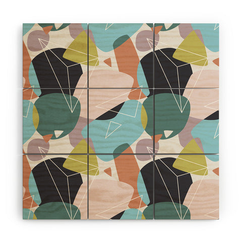 Mareike Boehmer Stones Mixed Up 1 Wood Wall Mural