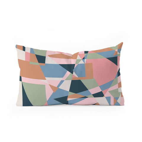 Mareike Boehmer Straight Geometry 80s 1 Oblong Throw Pillow