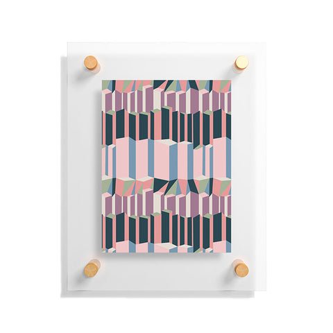 Mareike Boehmer Straight Geometry City 1 Floating Acrylic Print