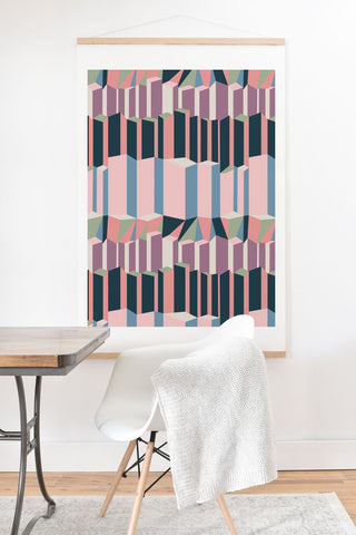 Mareike Boehmer Straight Geometry City 1 Art Print And Hanger