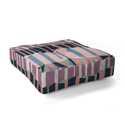Mareike Boehmer Straight Geometry City 1 Floor Pillow Square