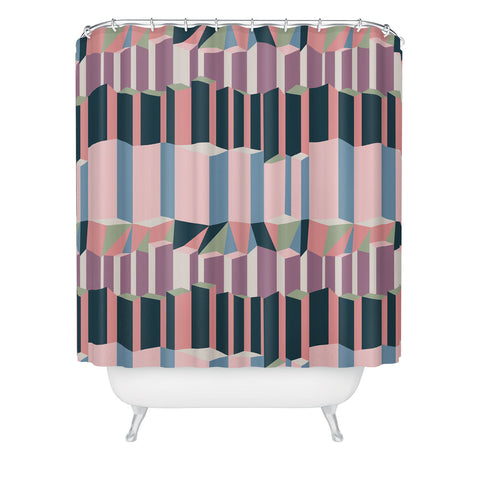 Mareike Boehmer Straight Geometry City 1 Shower Curtain