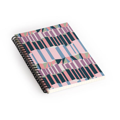 Mareike Boehmer Straight Geometry City 1 Spiral Notebook