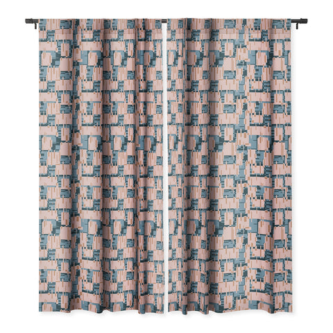 Mareike Boehmer Straight Geometry Connected 1 Blackout Window Curtain
