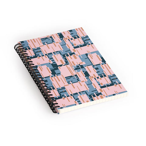 Mareike Boehmer Straight Geometry Connected 1 Spiral Notebook