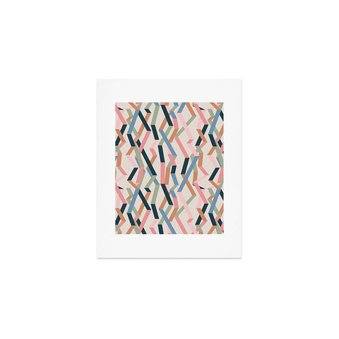 Mareike Boehmer Straight Geometry Ribbons 1 Art Print