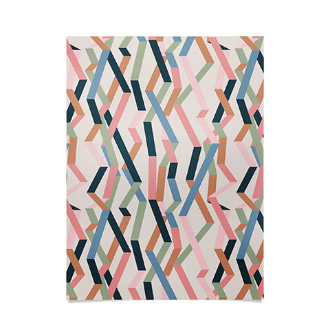 Mareike Boehmer Straight Geometry Ribbons 1 Poster