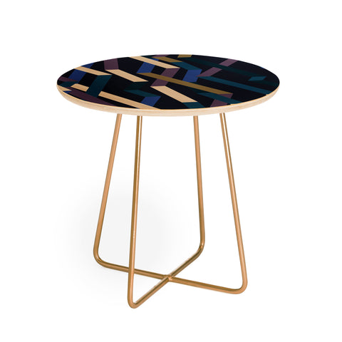 Mareike Boehmer Straight Geometry Ribbons 2 Round Side Table