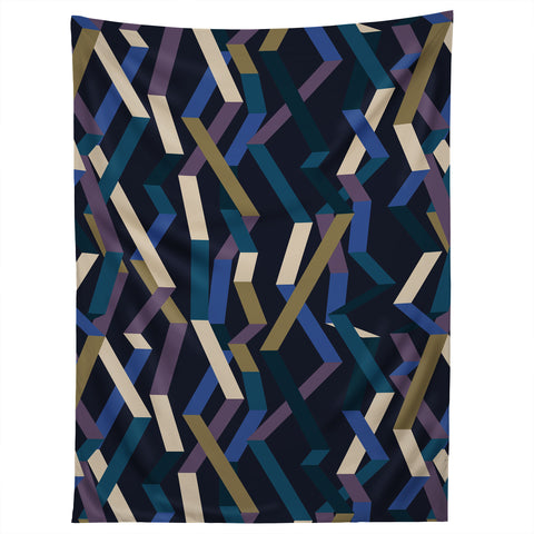 Mareike Boehmer Straight Geometry Ribbons 2 Tapestry
