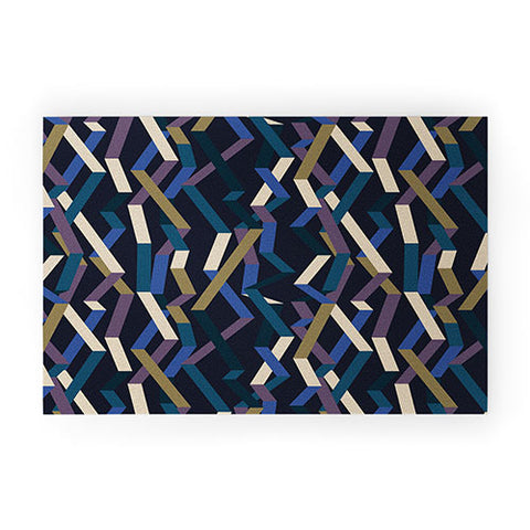 Mareike Boehmer Straight Geometry Ribbons 2 Welcome Mat