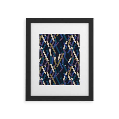 Mareike Boehmer Straight Geometry Ribbons 2 Framed Art Print