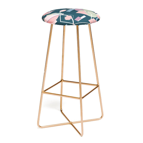 Mareike Boehmer Straight Geometry Wild 1 Bar Stool