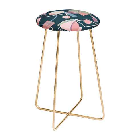 Mareike Boehmer Straight Geometry Wild 1 Counter Stool