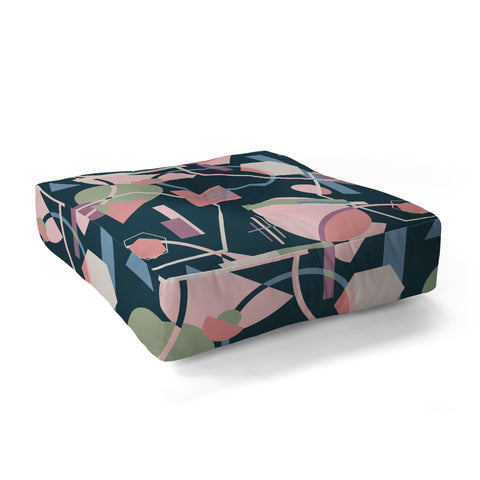 Mareike Boehmer Straight Geometry Wild 1 Floor Pillow Square