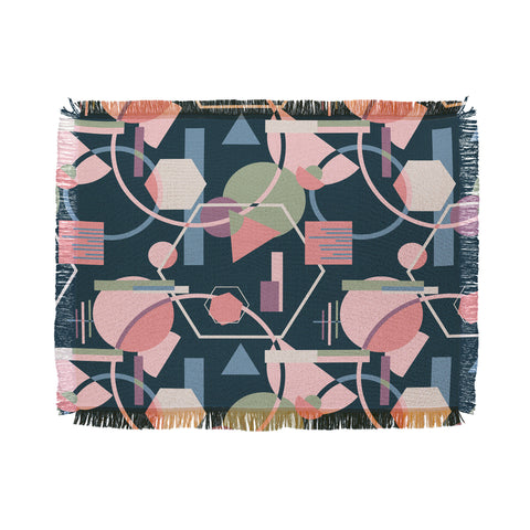 Mareike Boehmer Straight Geometry Wild 1 Throw Blanket