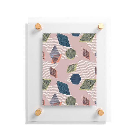 Mareike Boehmer Striped Geometry 5 Floating Acrylic Print