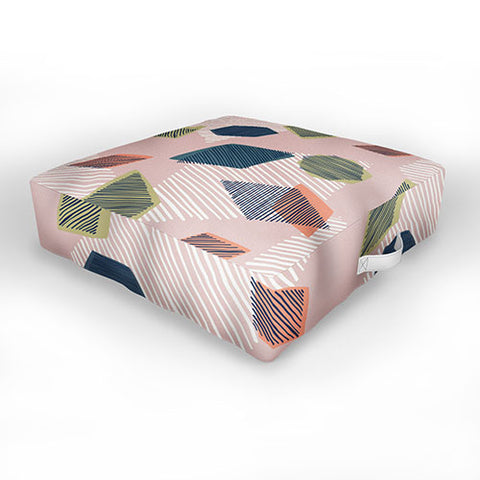 Mareike Boehmer Striped Geometry 5 Outdoor Floor Cushion