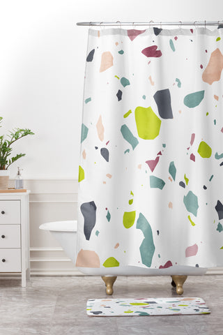 Mareike Boehmer Terrazzo 1 Shower Curtain And Mat