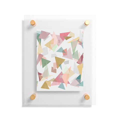 Mareike Boehmer Triangle Confetti 1 Floating Acrylic Print