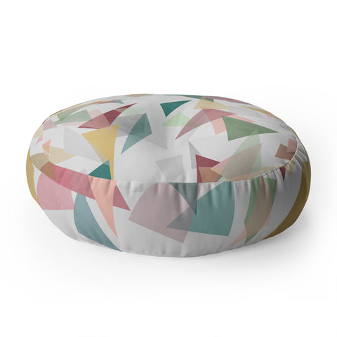 Mareike Boehmer Triangle Confetti 1 Floor Pillow Round