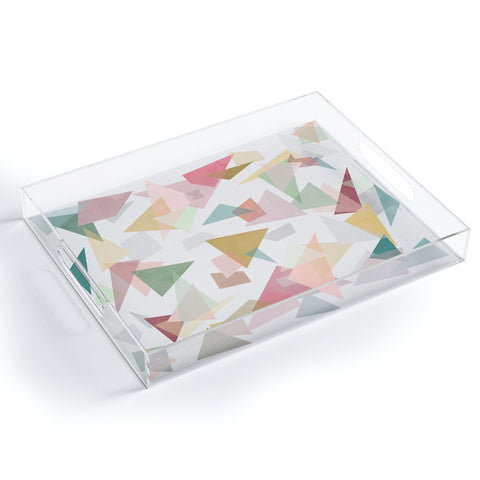 Mareike Boehmer Triangle Confetti 1 Acrylic Tray