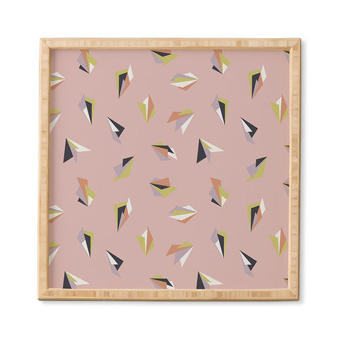 Mareike Boehmer Triangle Play Flowers 1 Framed Wall Art