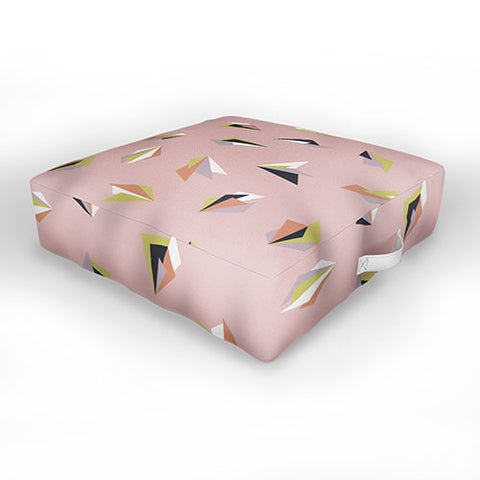 Mareike Boehmer Triangle Play Flowers 1 Outdoor Floor Cushion