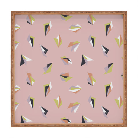 Mareike Boehmer Triangle Play Flowers 1 Square Tray