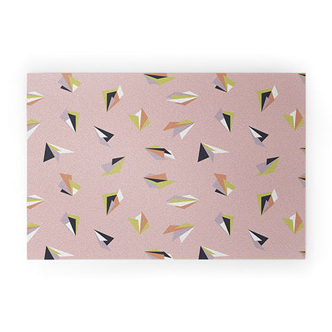 Mareike Boehmer Triangle Play Flowers 1 Welcome Mat