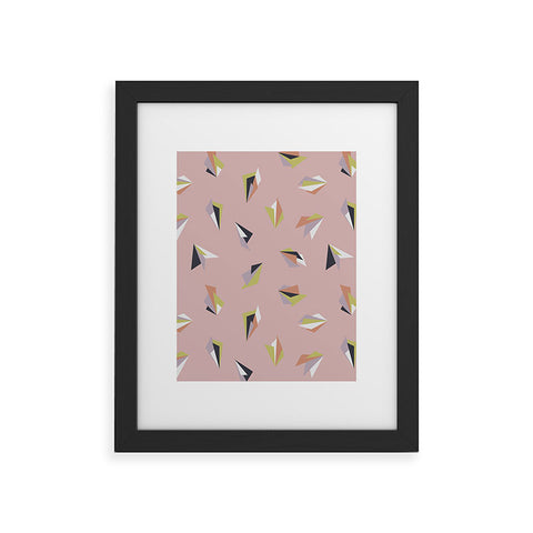 Mareike Boehmer Triangle Play Flowers 1 Framed Art Print
